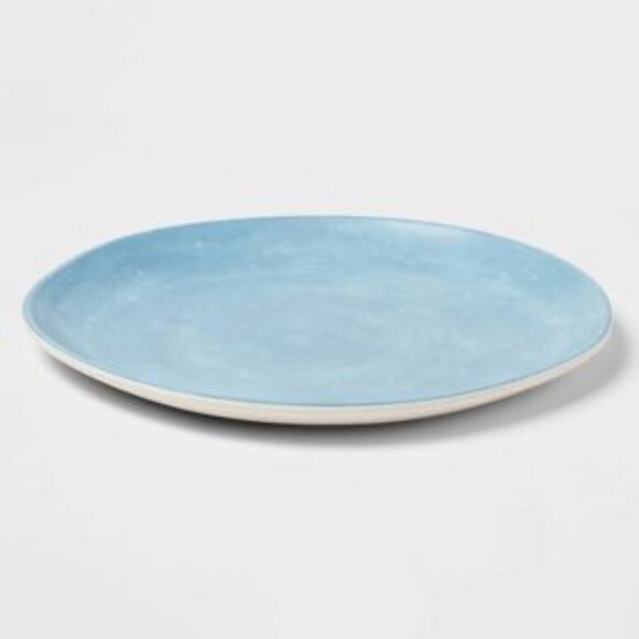 NWT – (set of 4)  Blue 11" Melamine Plate - Threshold - Picture 2 of 2